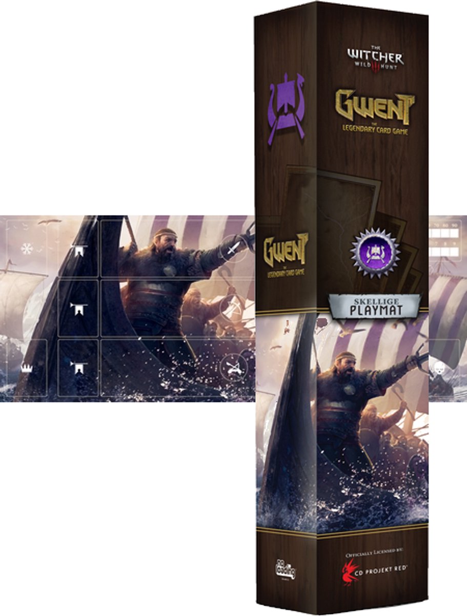 MNKY Entertainment speelmat Gwent Skellige neopreen 290x370 mm kaartspel.