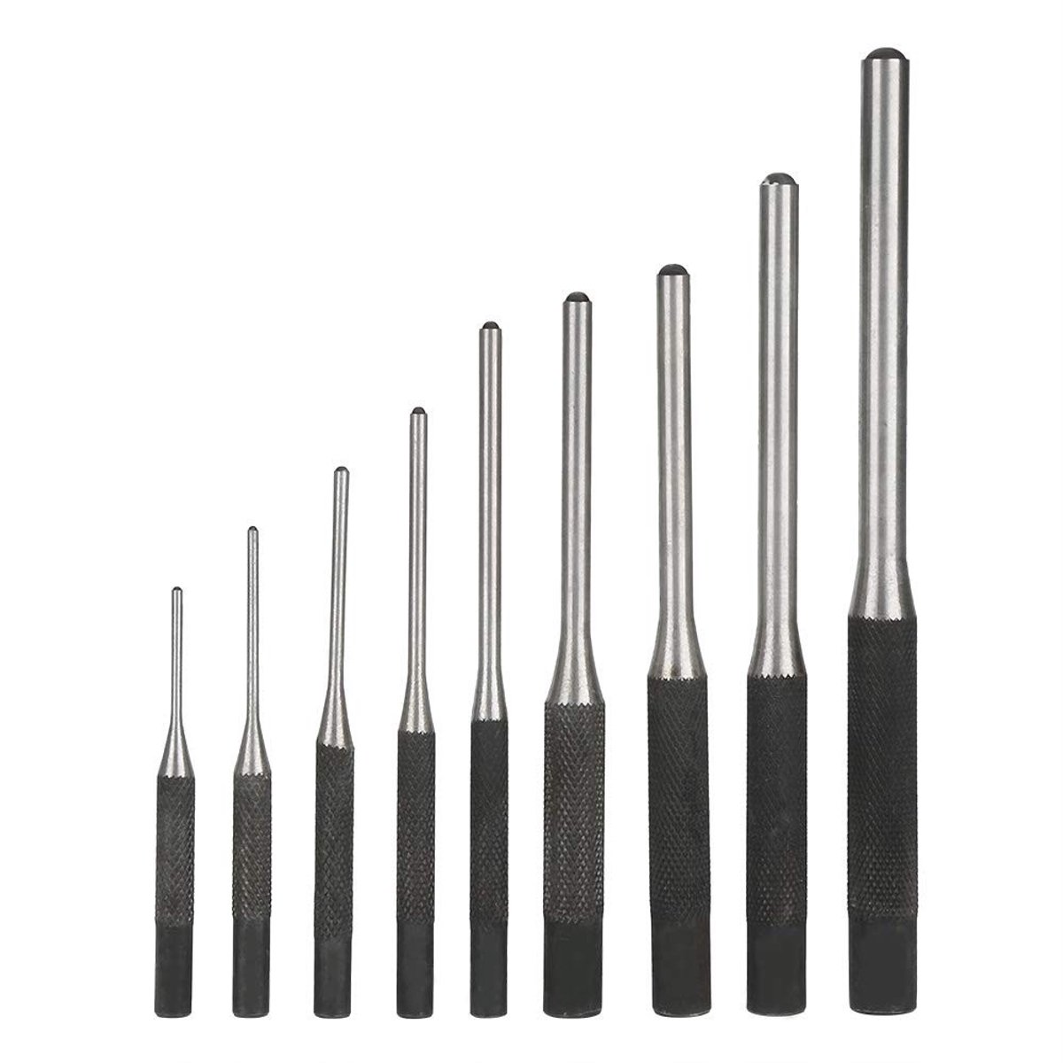 SVGCommerce - Roll Pin Remover - Pin Punch Kit - Duurzaam Staal - 9-delige Set - Voor Professioneel Gebruik - Geschikt voor Metaalbewerkingen - Tbest