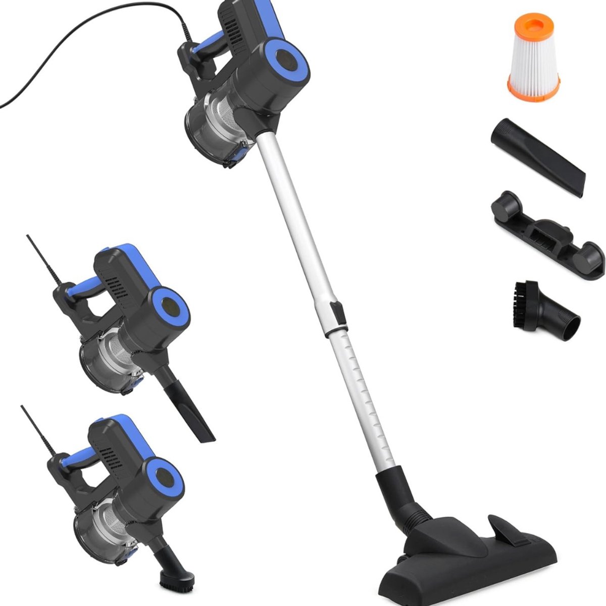 TopChoice® Vacuum Cleaner - Stofzuiger - Kruimeldief - 600W - Zwart