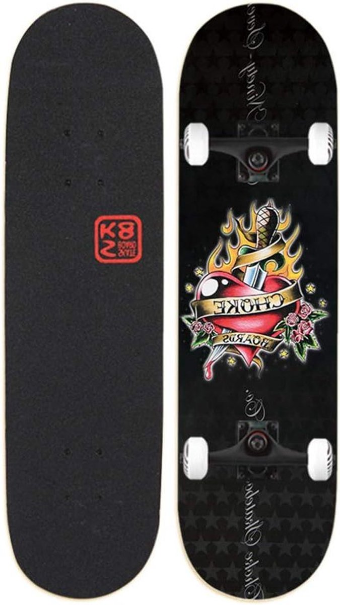 Skateboard Cruiser Board Stunts en Tricks Dubbele Kicktail Ontwerp 31 x 8 Inch F