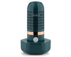 Draadloze Fruit-Draagbare Voedselreiniger Capsule - Wasmachine voor Groente en Fruit - schoonmaken-Verwijdert Pesticiden en Bacteriën - USB Oplaadbaar - Wit en Blauw - 9.8x16.2cm