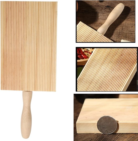 Gnocchi Houten Plank - Pastala Plank - Gnocchi Maker - Voor Eenvoudige Productie van Authentieke Thuisgemaakte Pasta en Boter - Keukenhulpmiddelen - Niet Plakkerig — afbeelding 4