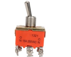 Spacnana 10 Stuks Rocker Switch 6 Polig ON-ON 250V 15A - Mini Toggle Switch voor Auto en DIY