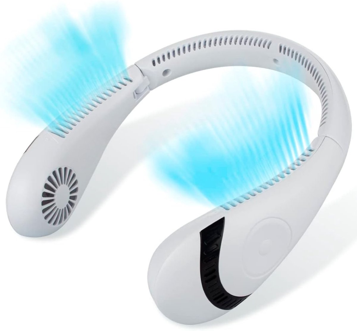 TopChoice® Nekventilator - Bladloze Ventilator - Luchtkoeler - 3 Snelheidsmodus - Wit