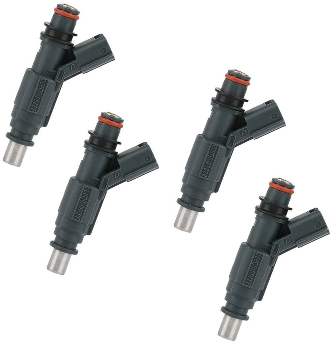 Riloer 4PCS Brandstofinjectoren voor Toyota Corolla Auris Verso Vensis - 232090D030