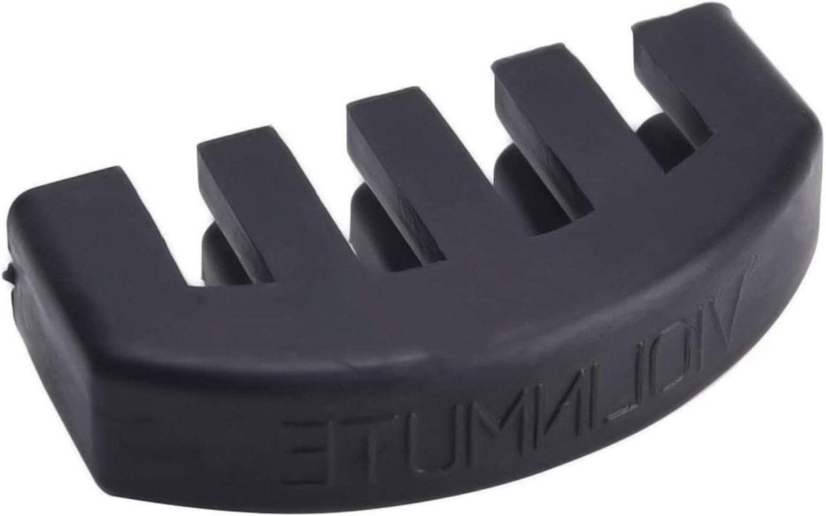 Viool Demper - Mute Rubber - Stil Oefenen - Eenvoudig Plaatsen - 4/4 Maat - Zwart