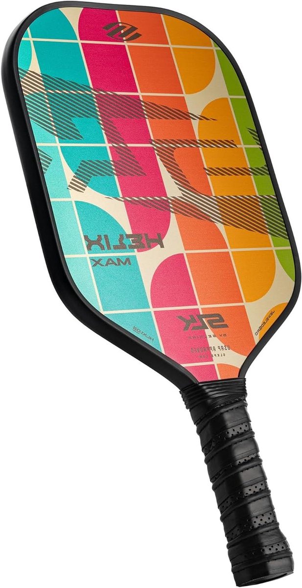 Pickleball Paddle - Sport Racket - Sport Spelen - Thermoformed Carbon Core - 8 Ounces - Zwart