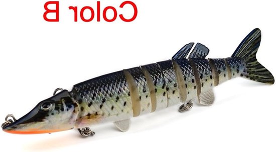 Lifelike Multi-section Zwemhengel Aas, 12.5cm/21g Hardbait Wobbler voor Visserij, 13 Kleuren Keuze — afbeelding 4