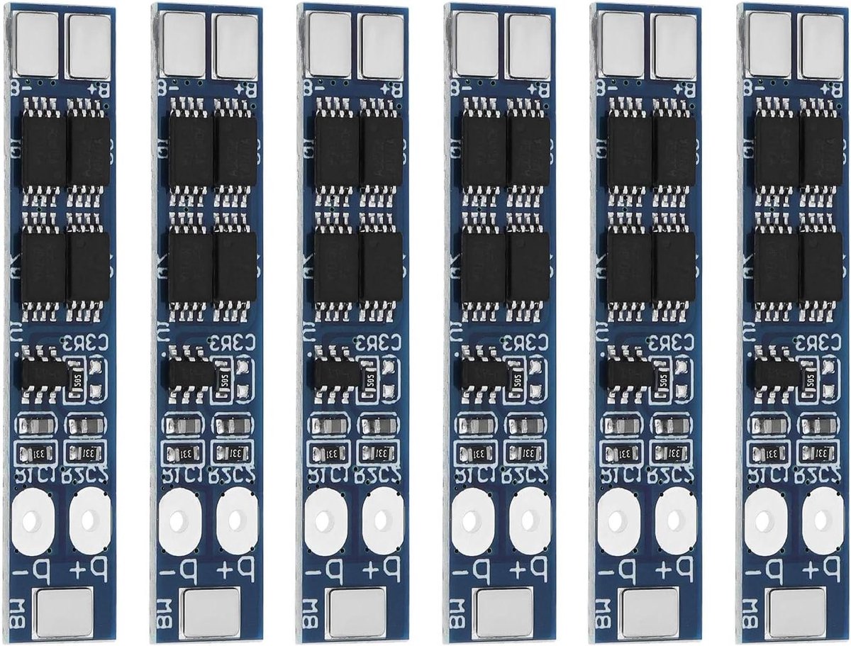 Batterij Beschermplaat - Lithium BMS - Energievoorziening - 8A Werkstroom - 6 Stuks - Groen