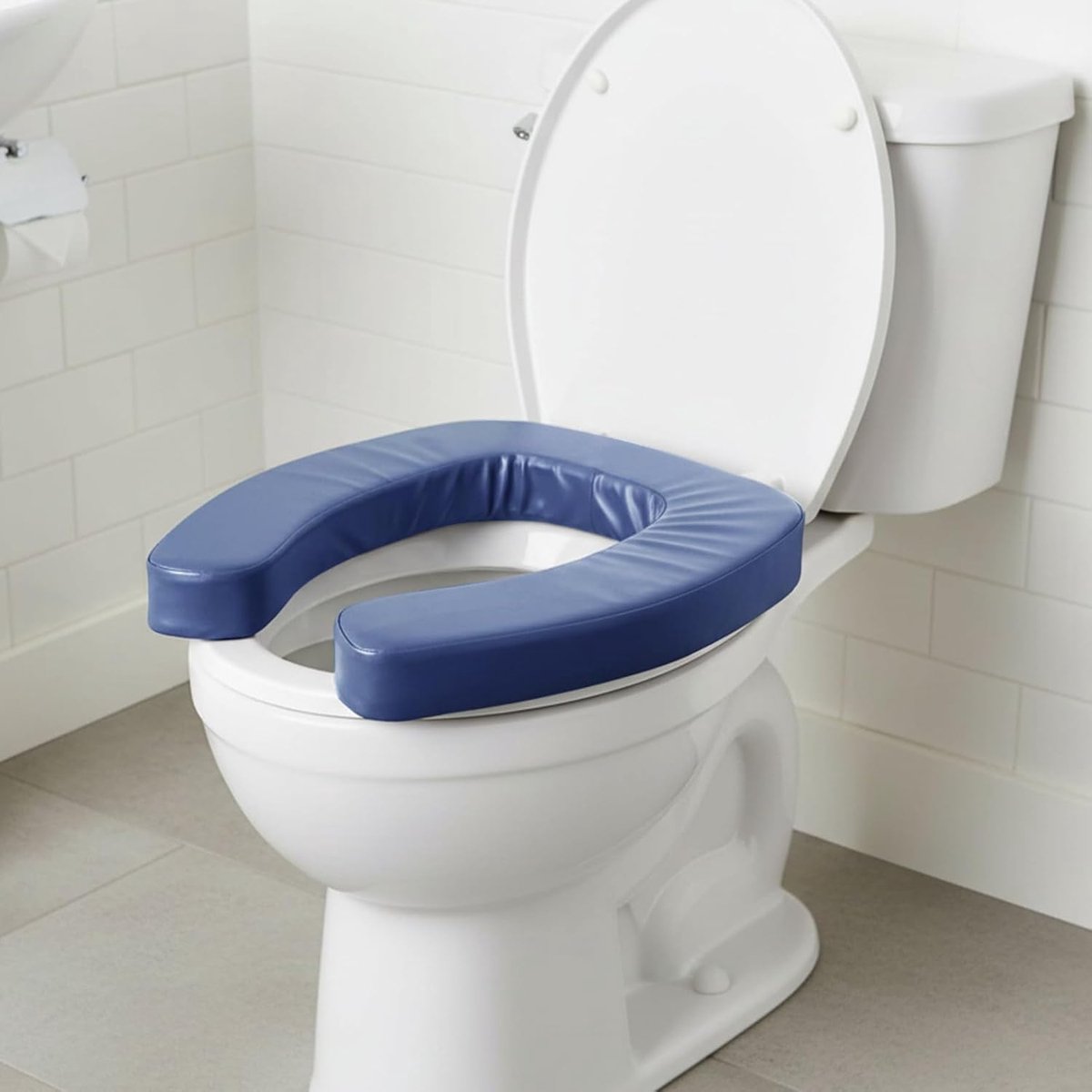 Toiletverhoger - Zitverhoger - Badkamer Veiligheid - Antislip Stabiliteit - 40 cm - Blauw