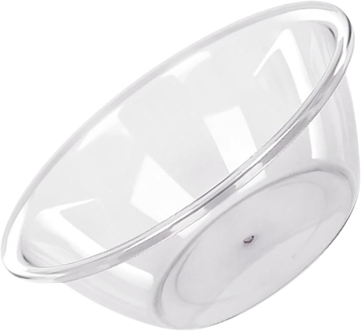 Transparante wastafel - Afwasbak rond - Gezicht wassen - Verdikt PET materiaal - Diameter 30 cm - Doorzichtig