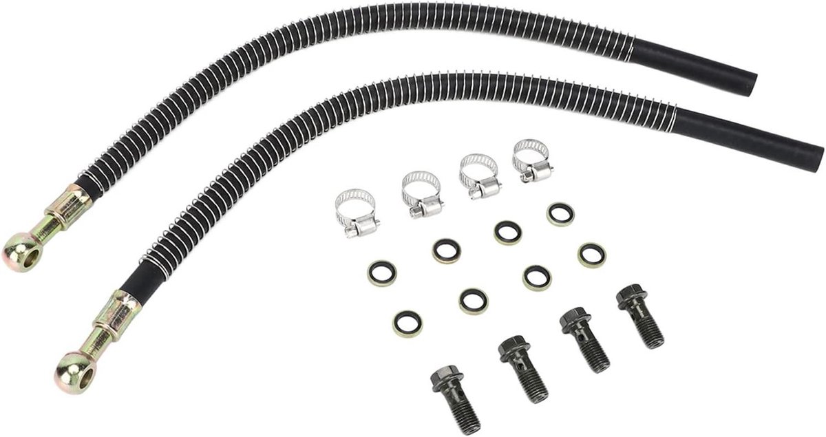 Motor Radiator Slangset - Koelvloeistof Hoses - Motor Koeling - Snelle Warmteafvoer - 450mm Lengte - Zwart