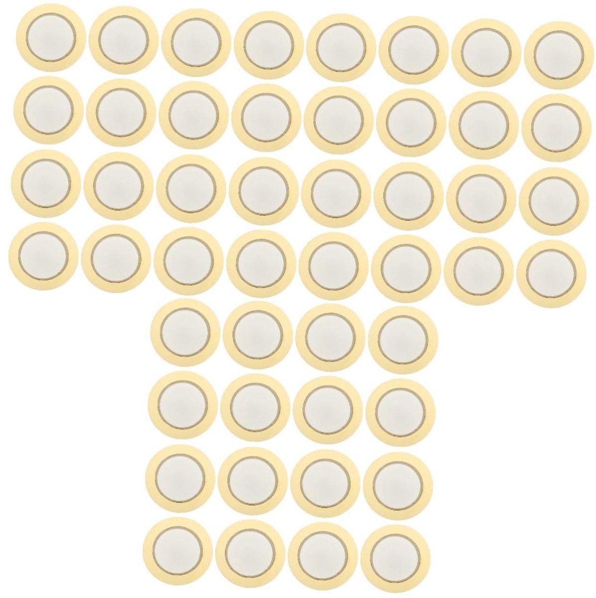 Piezo Zoemer - Membraan Schijf - Muziek Instrument - Keramisch Geluid - 60 Stuks - Goud