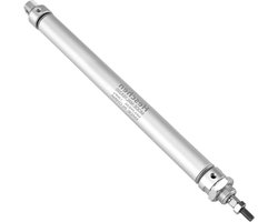 Luchtcilinder - Pneumatische Cilinder - Automatiseren van Beweging - Dubbelwerkend - 16mm Boor 200mm Slag - Zilver