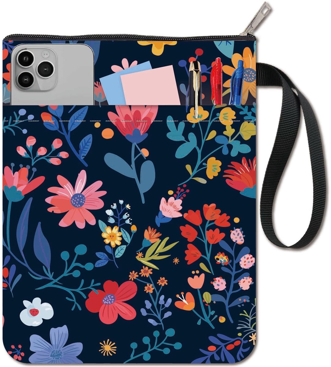 SPHProducts - Boekhoes - Waterdichte Boekbeschermer - Met Rits en Extra Pocket - Geschikt voor boeken - Ideaal voor bescherming - Voor bloemenboeken - ...