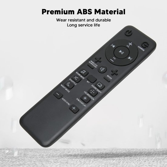 Dailygoods - Afstandsbediening voor Soundbar - Ergonomisch en Duurzaam ontwerp - Geschikt voor BAR 5.1 - Geluidssysteem - Gemakkelijk in gebruik - Ide van Dailygoods — afbeelding 2