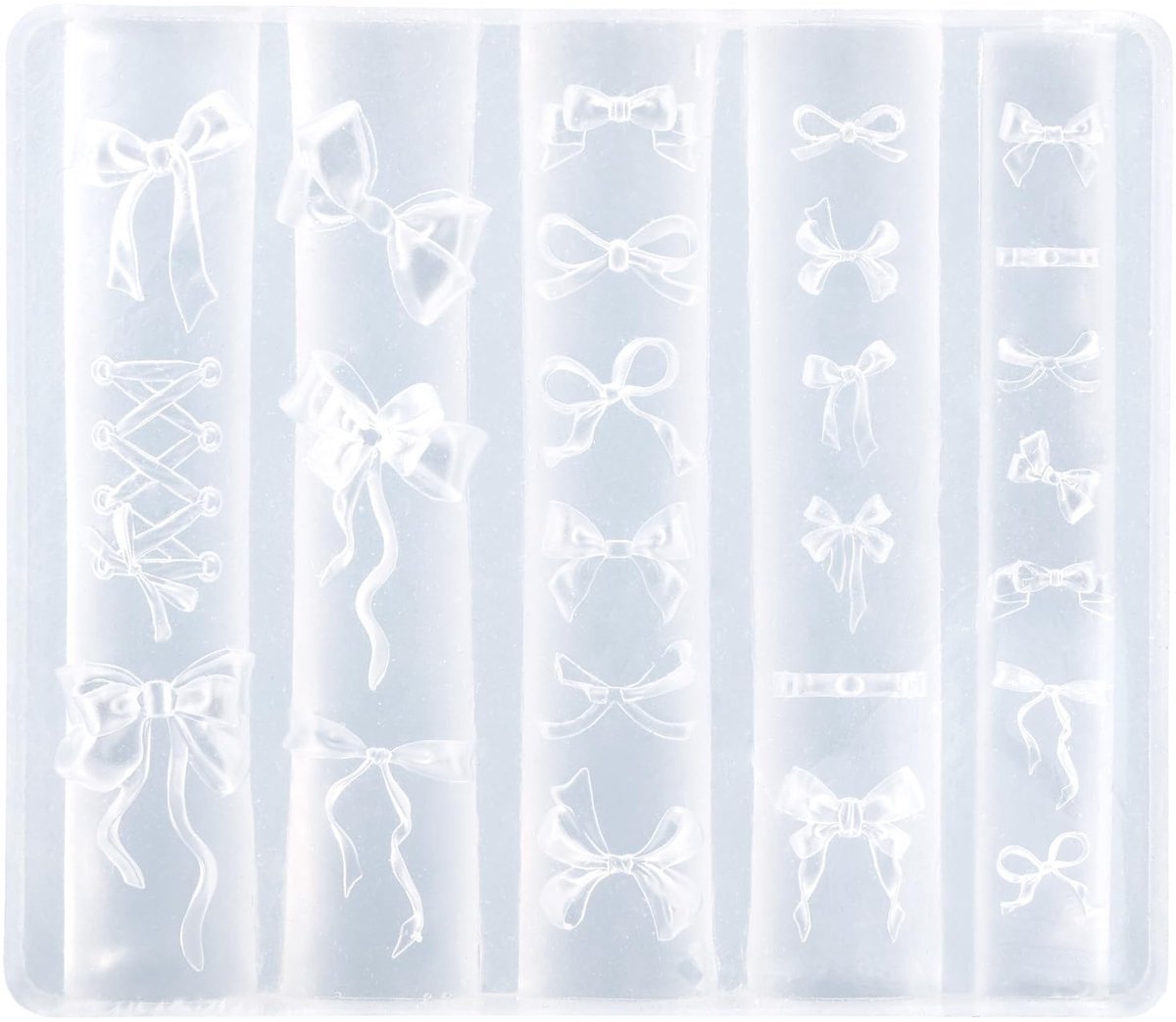 aladdien - Silicone nagelvormen voor creatief nageldesign - Schattige strikken - Perfect voor nail art - Flexibel en eenvoudig in gebruik - Creatiev...