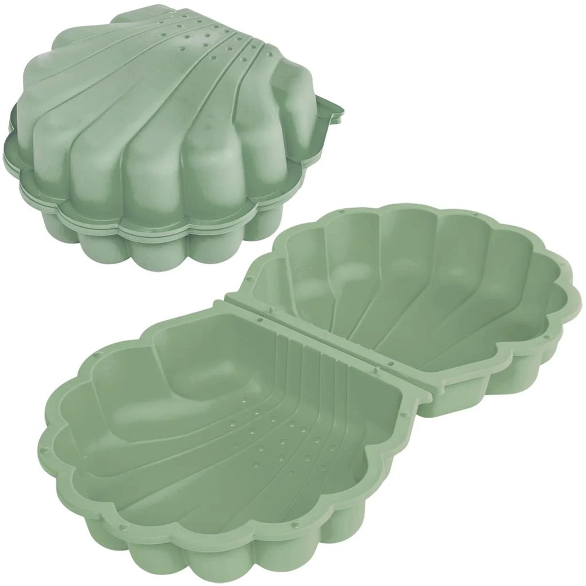 Summertime Schelp Groen 87x78x20 cm deksel