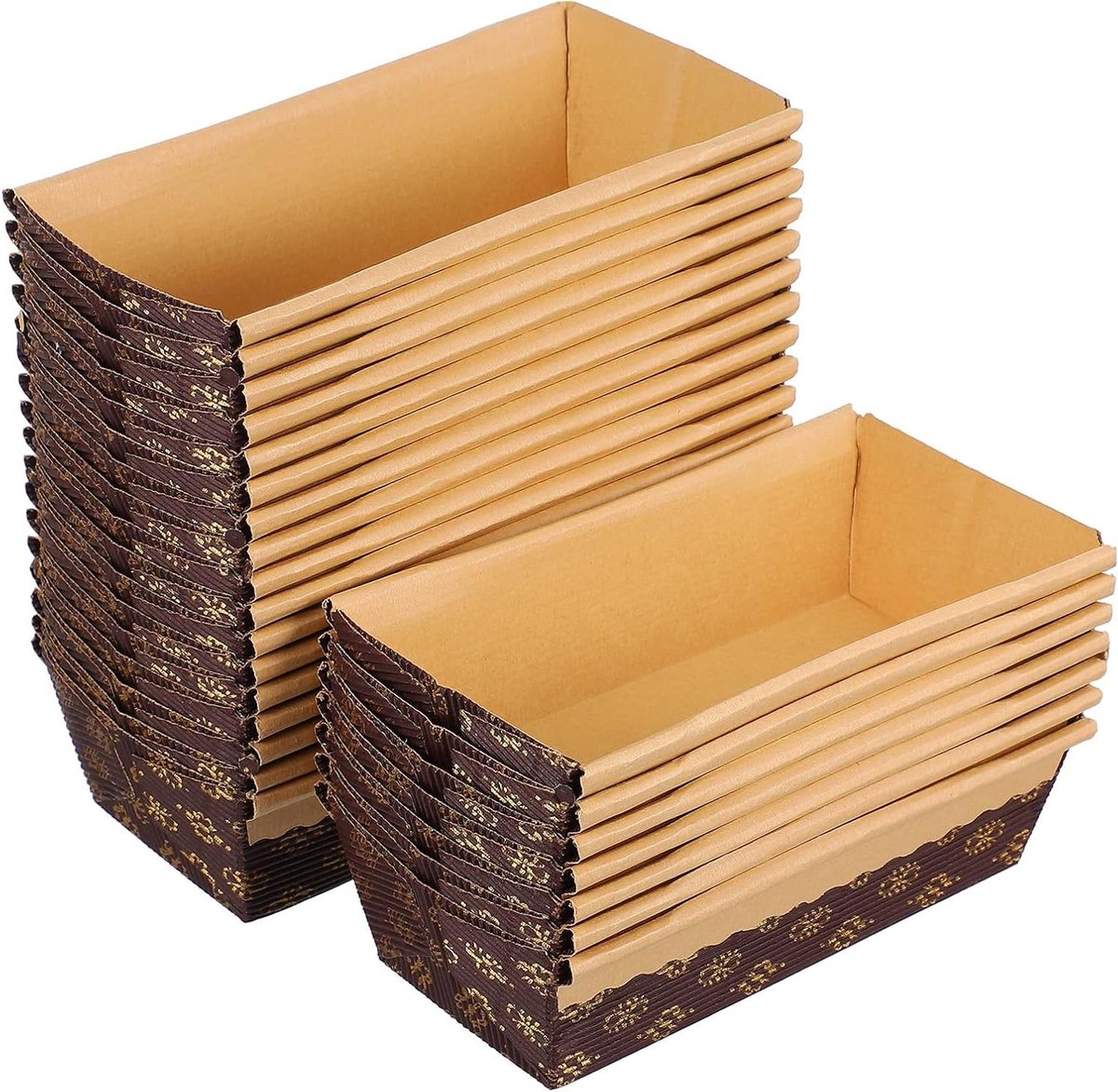Mini Brood Mallen - Cakevormen Bakplaten - Brood Bakken - 25 Stuks Set - 295 Gram - Grijs