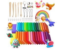 Crytive Klei - Klei - Klei Set - 32 kleuren 20g - Ovenhardende Boetseerklei voor Kinderen & Volwassenen - Voordeelpakket Klei