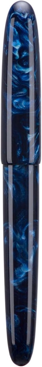 Vulpen met Medium Nib #8, Grote Creatieve Pen met Inktconverter en Pennendoos, Galaxy Blauw Collectieset