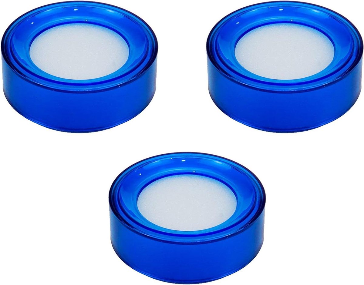 Vinger Bevochtiger - Papier Hulp - Geld Tellen - Absorberende Spons - 3 Stuks - Blauw