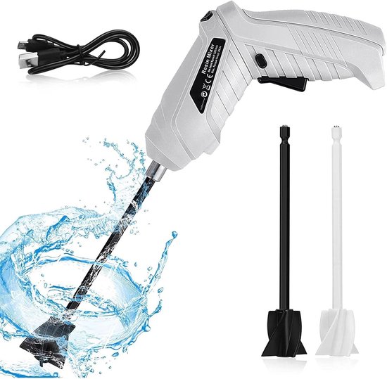 Navulbare Epoxy Mixer - Hars Roerder - Ambachten Maken - USB Oplaadbaar - 2 Stuks - Wit — afbeelding 5