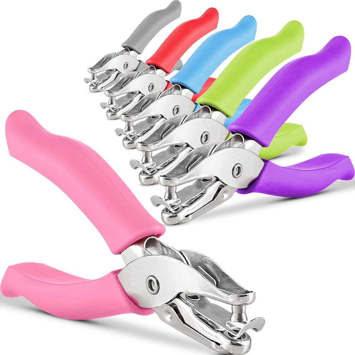Papier Perforator - Gat Puncher - Kaarten Maken - Comfortabele Grip - 5 Vel Capaciteit - Zwart