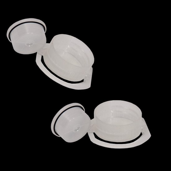 Waterbed Afsluitdoppen - Vulsysteem Onderdelen - Onderhoud Waterbed - Met Afdichtring - 10 Gram - Transparant — afbeelding 2