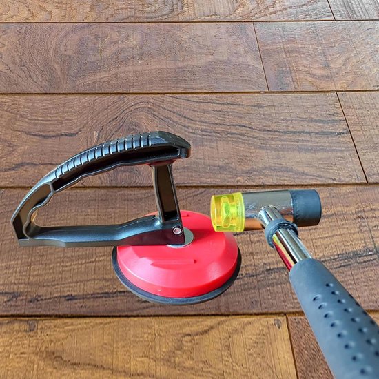 Gereedschap voor Vloernaden - Vloerherstel Kit - Vloeren Repareren - Krachtige Zuigkracht - 18 cm Hoog - Grijs — afbeelding 3