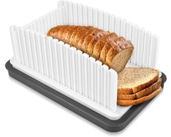 Verstelbare Broodsnijmachine voor Zelfgebakken Brood - Handig en Opvouwbaar
