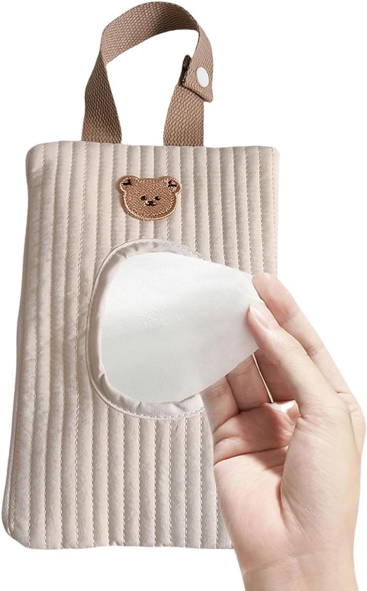 Etui Reisdoekjes - Draagbare Doekjeshouder - Onderweg Gebruik - Handig Ophangontwerp - 23x15cm - A