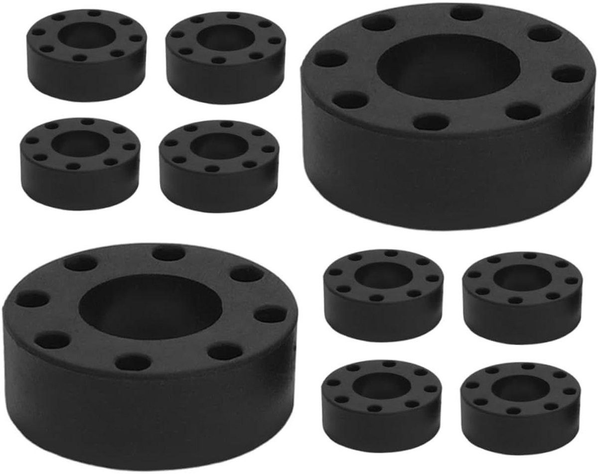 Tafelvoetbal Accessoires - Spel Onderdelen - Tafelonderhoud - Stevige Rubberconstructie - 10 Stuks - Zwart