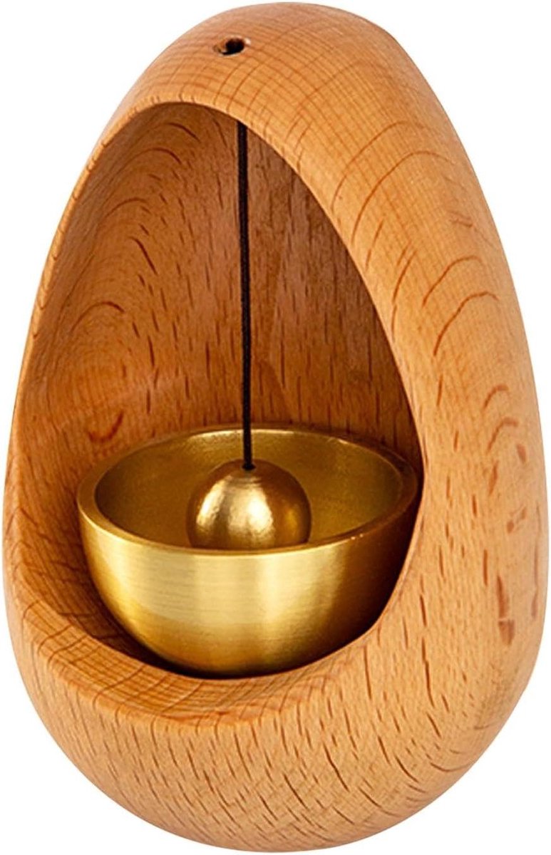 Magnetische deurbel - Houten welkomstbel - Sfeer creëren - Duurzaam materiaal - 13x13x5.5 cm - Beuken