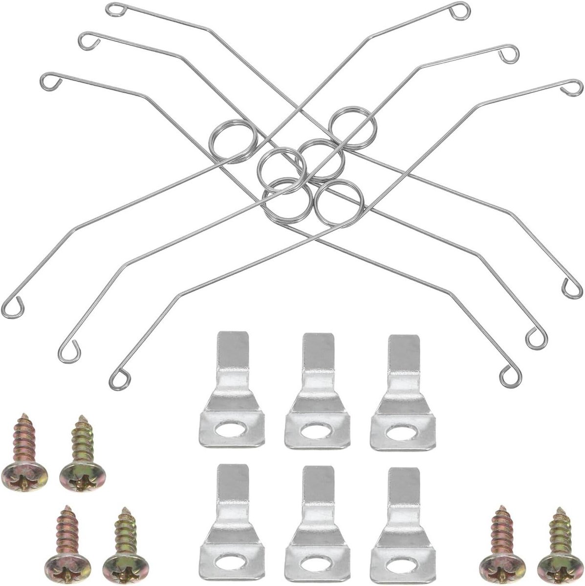 Ventilatierooster Clips - Bevestigingsklemmen - Snel Monteren - Roestvrij Staal - 6 Sets -