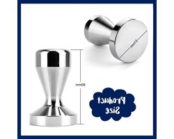Koffie tamper - 51 mm basis roestvrij staal - geschikt voor espresso zeefhouder