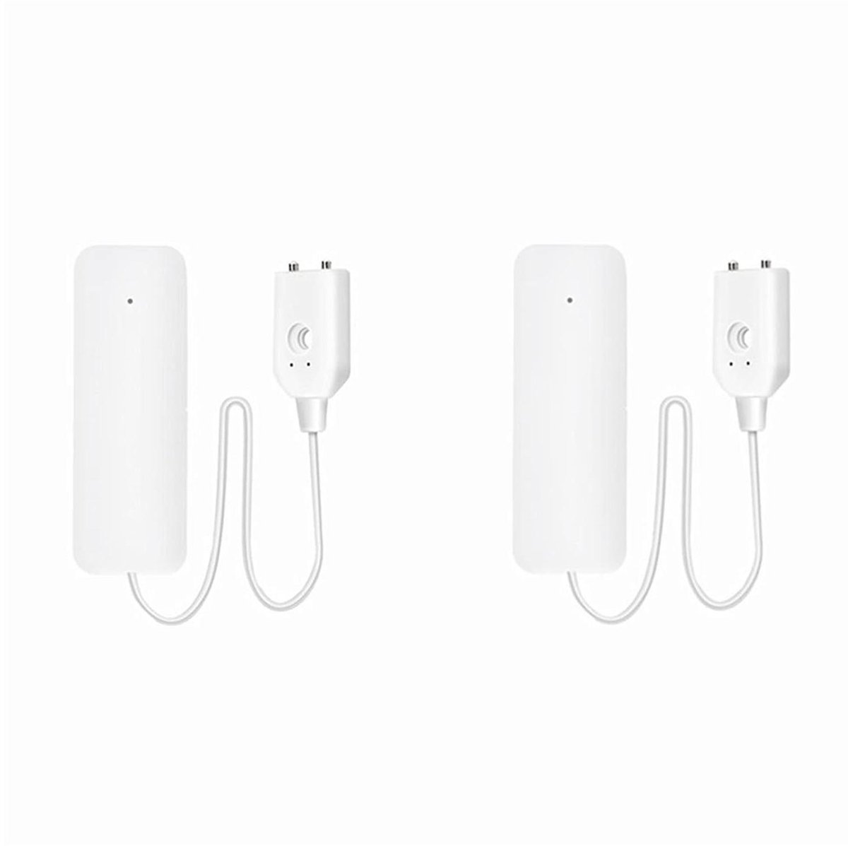 Waterlekdetector - Overstromingsmelder - Huisbeveiliging - WIFI App Melding - 2 stuks - Wit