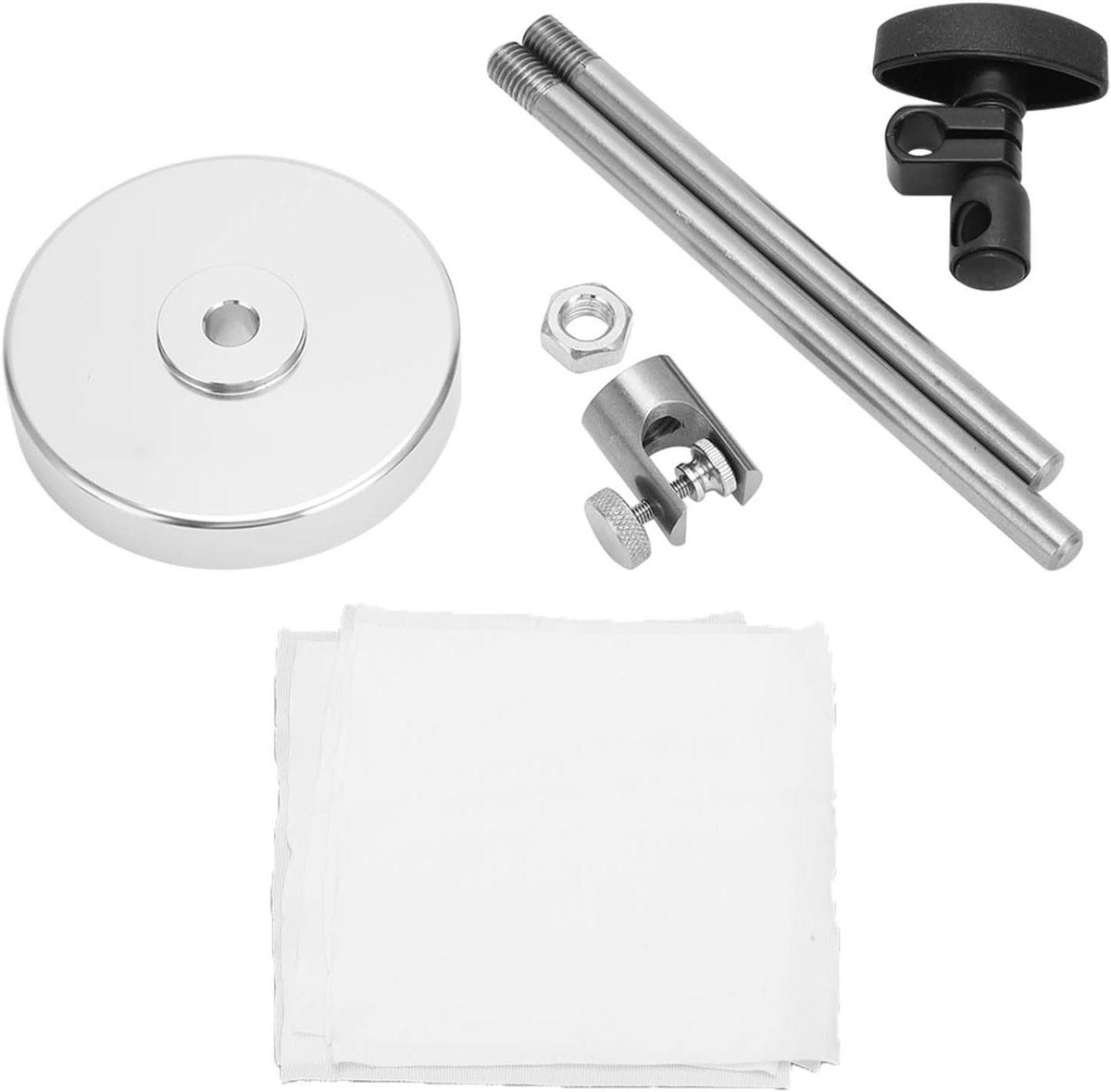 HDD Reparatie Armatuur - Schijfkop Houder - Data Herstel - Roestvrijstalen Constructie - 24 x 17 x 5 cm - Zilver