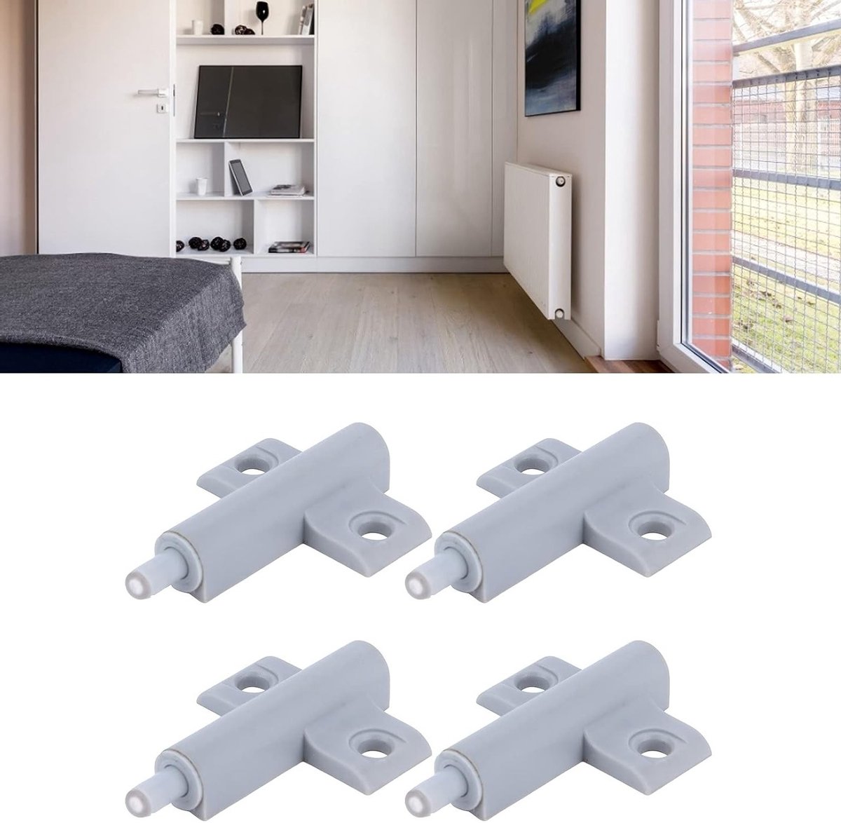 Zachte Deursluiters, 10 Stuks Plastic Demper Buffers voor Stille Sluiting van Keukenkastdeuren en Meubeldeuren, Ideaal voor Demping en Geluidsreductie