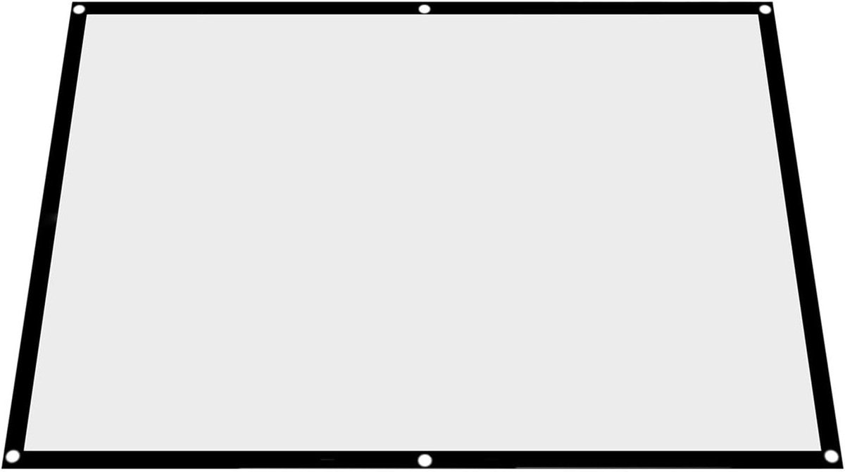 Projectiescherm - Vouwbaar Scherm - Thuisbioscoop Maken - Voor- en Achterprojectie - 100 inch - Wit