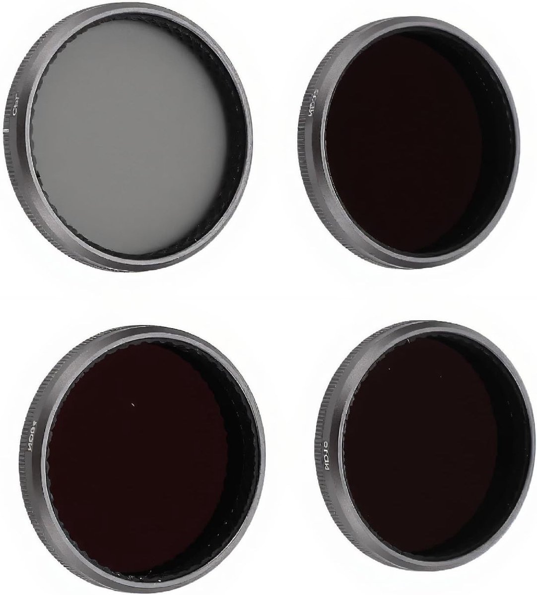 4-Pack ND CPL Filter Set voor Actiecamera's - ND16, ND32, ND64 Filters, HD Meervoudig Gecoat Polarisatiefilter voor Verbeterde Beeldkwaliteit en Creatieve Fotografie