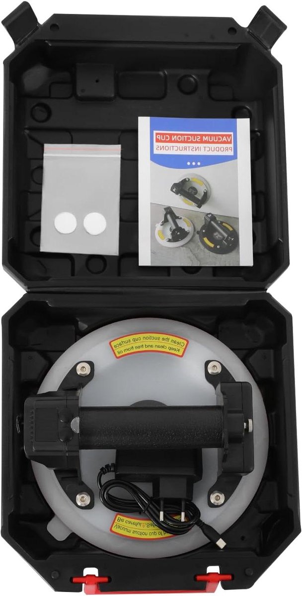Elektrische Zuignap - Vacuüm Lift - Materiaal Verplaatsen - Automatische Luchtvulling - 21 cm Diameter - Wit