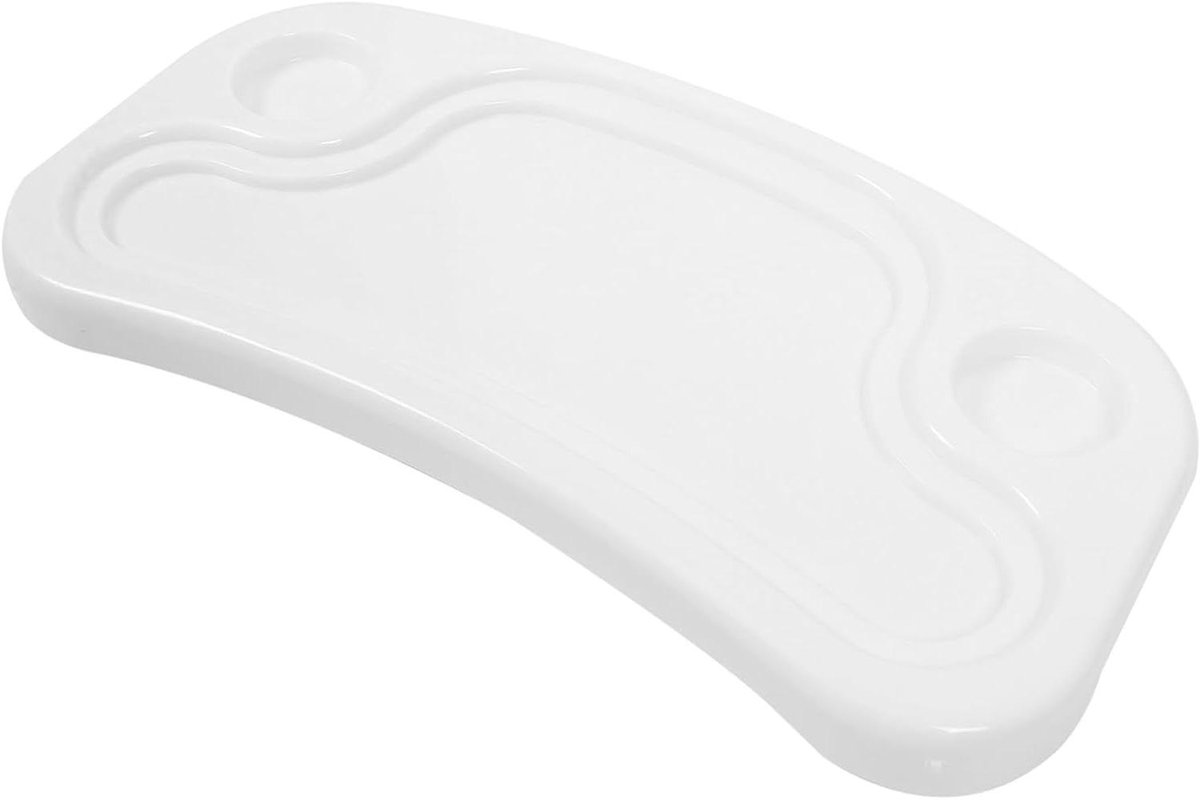 Kinderstoel Eetblad - Stoelblad Kinderen - Zelfstandig Eten - Eenvoudig te Installeren - 49 x 25 x 3.5 cm - Wit