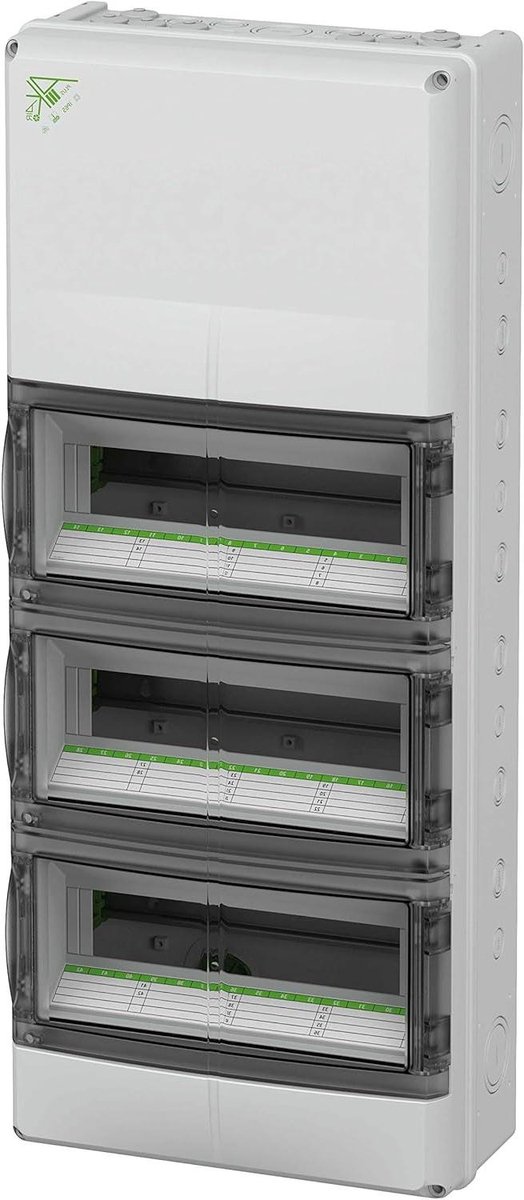 Verdeelkast Klein - Groepenverdeler - Installatie Elektrisch - IP65 Waterdicht - 42 Modulen - Grijs