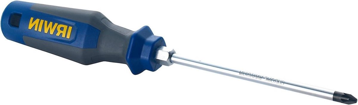 Pro-Comfort Schroevendraaier - Handgereedschap Zeskant - Verhoogd Draaimoment - Zeskantige Kolster - 125 mm - Blauw