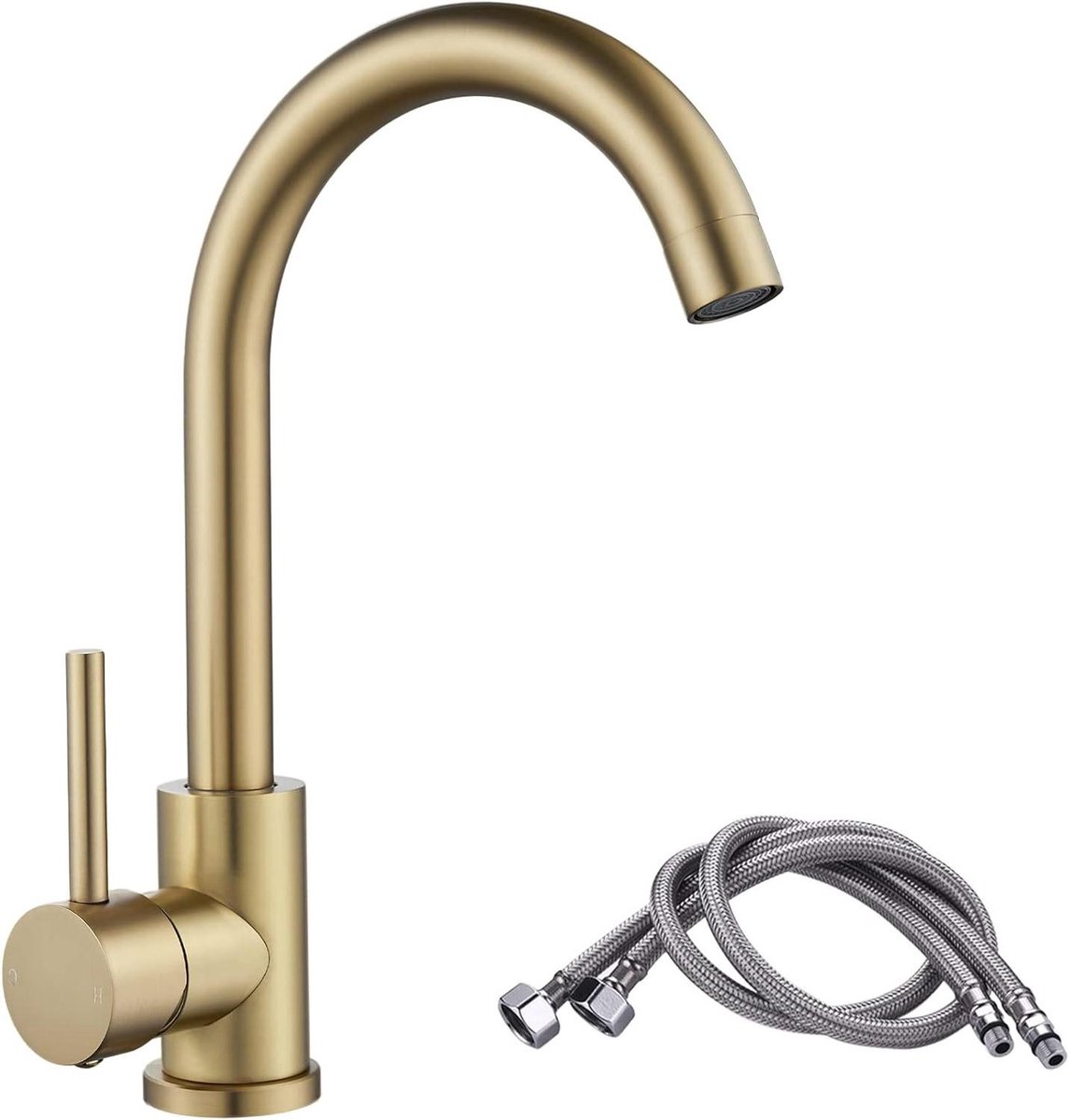 Keukenmengkraan - Keukenkraan - Keukenwerk - Draaibare uitloop - 323 cm - Goud