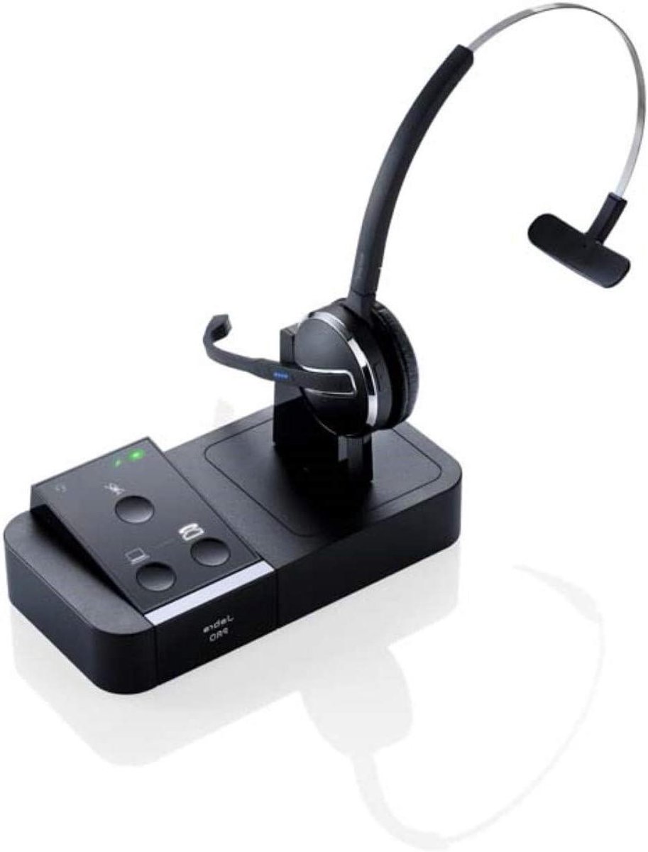Draadloze Headset - Oortelefoon - Professioneel Bellen - Actieve Ruisfiltering - 150m Bereik - Zwart