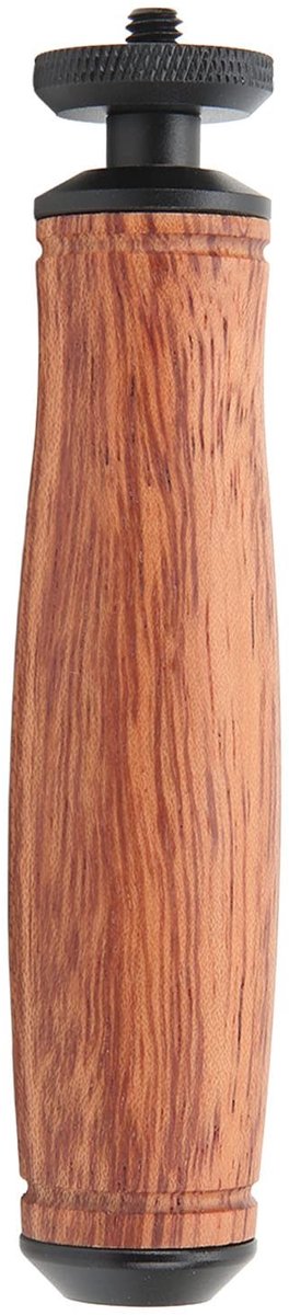 aladdien - Camera Houten Handvat Grip - Ergonomische Camera Grip - Antislip Handvat - Draagbare Stabilizer voor Video - Ideaal voor Videografen - 1/..