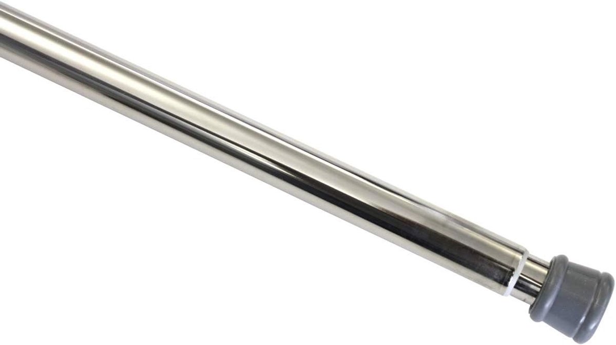Yoursol spanstang/douchestang 23/26 mm, metaal, geen schroeven of boren nodig; uitschuifbaar; 80-130 cm, nikkel