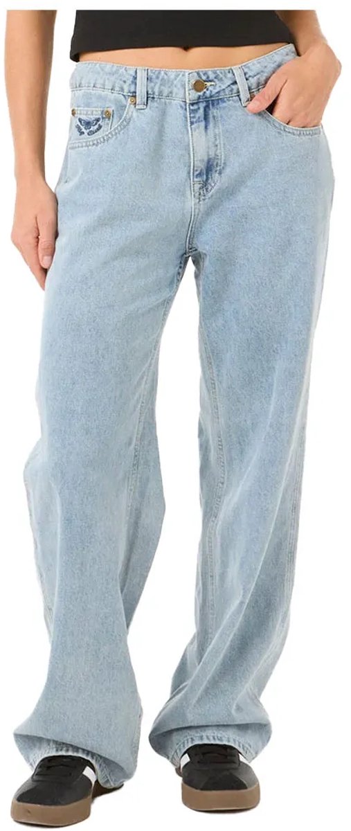 Rip Curl Aggie Relaxed Spijkerbroek 29 Vrouw Blauw